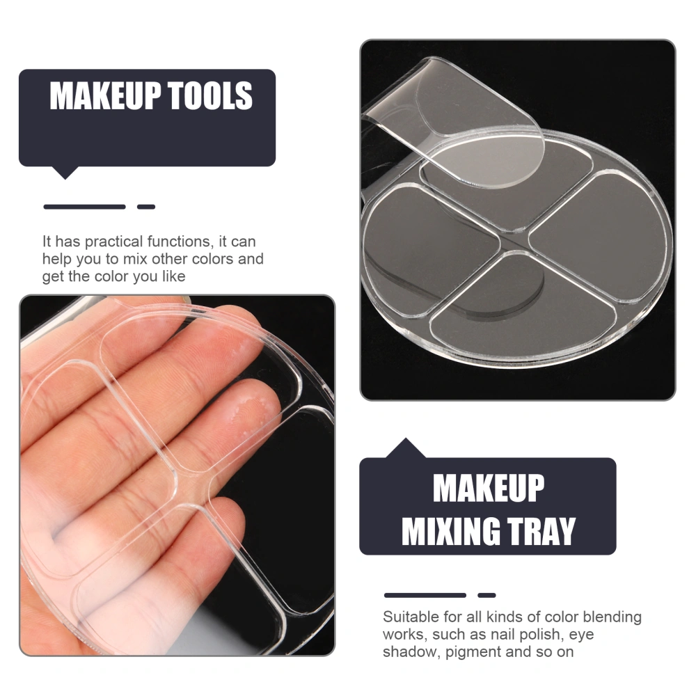 2 Sets Makeup Mixing Palette with Spatula Cosmetic Color Mixing Plates Makeup Tools