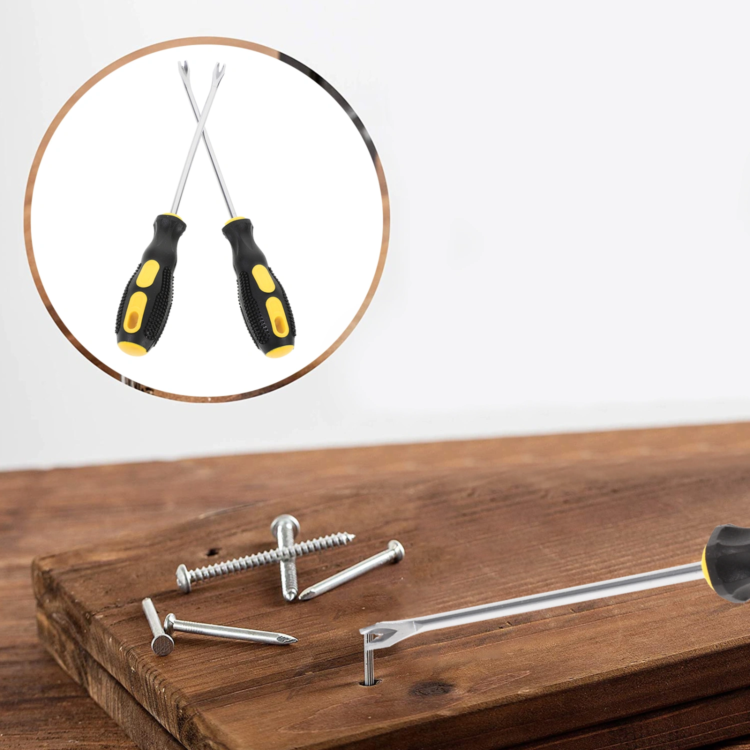 2pcs Nail Puller Carpenter Hand Puller Tack Puller Upholstery Staple Remover