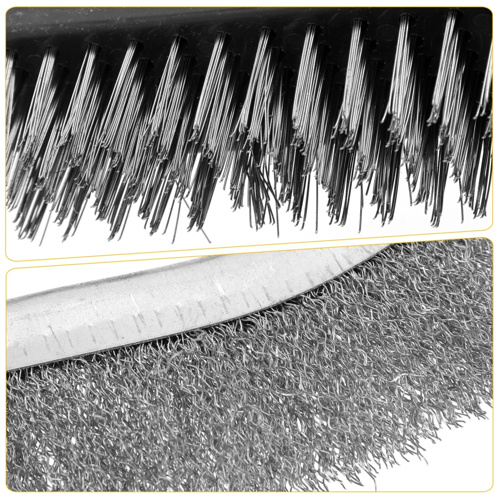 2pcs Stainless Steel Metal Cleaning Brushes Rust Removal Brushes Rust Removal Cleaning Brushes