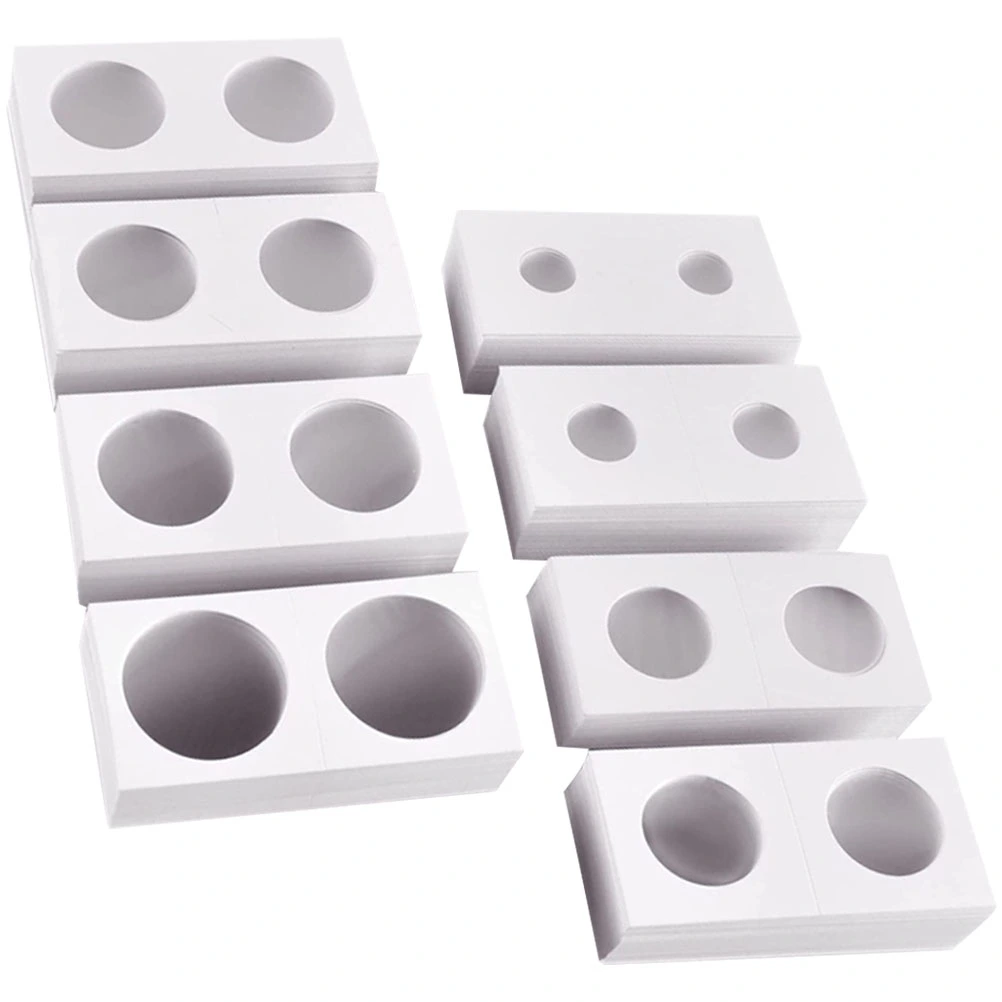 400Pcs Transparent Coin Holders Convenient Coin Clips Coin Holders Paper Coin Organizer