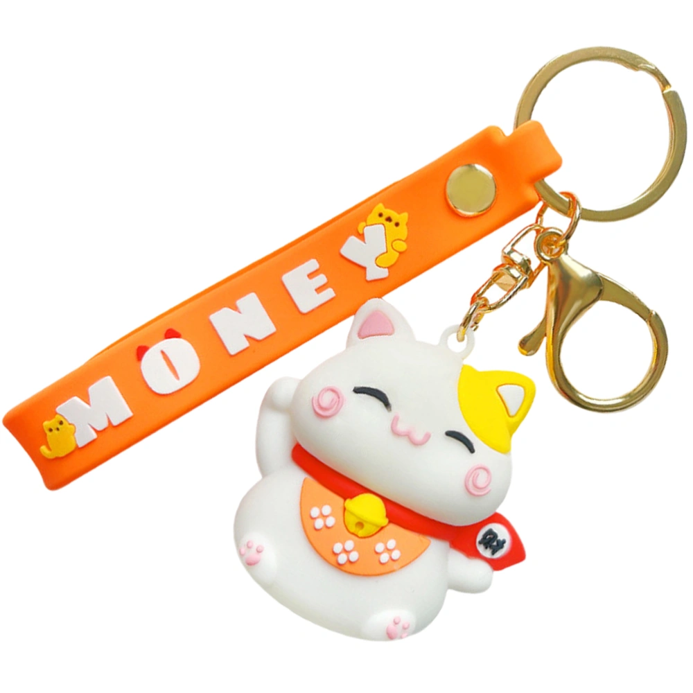 Fortune Cat Keyring Cat Keychain Pendant Japanese Style Fortune Cat Keyring