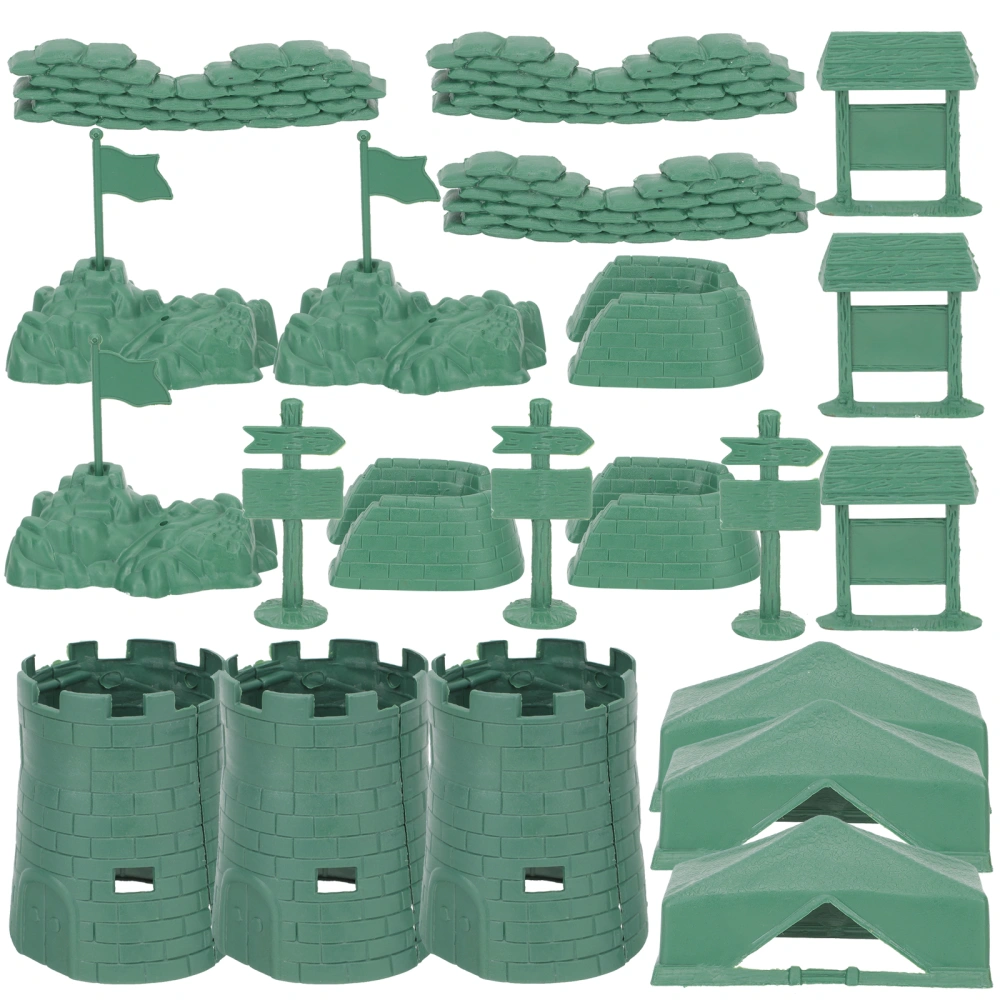 3 Sets Military Pack Building Blocks Toys Military Toy Model Kits Military Sandbox Toys