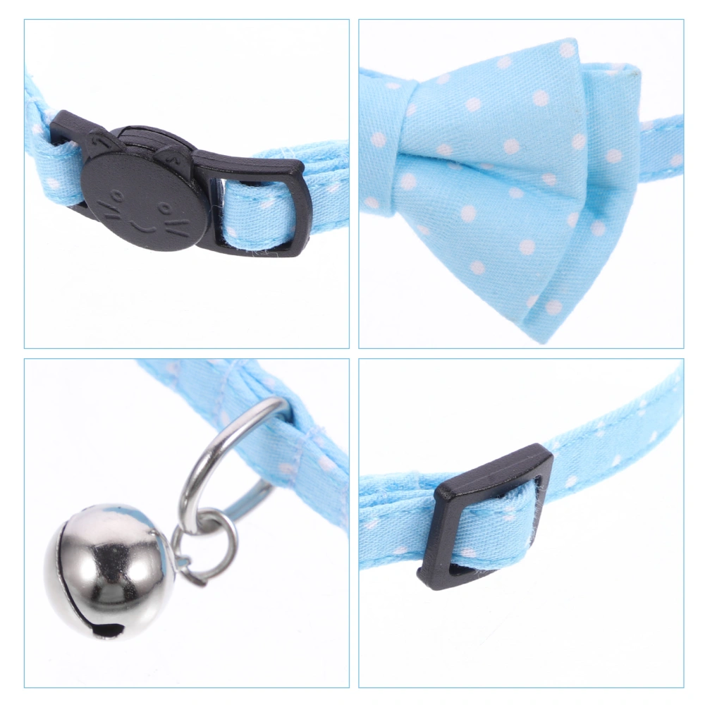 Pet Dogs Collar Cat Neck Tie Adjustable Dog Collar Pets Bow Tie Cotton Neck Collar