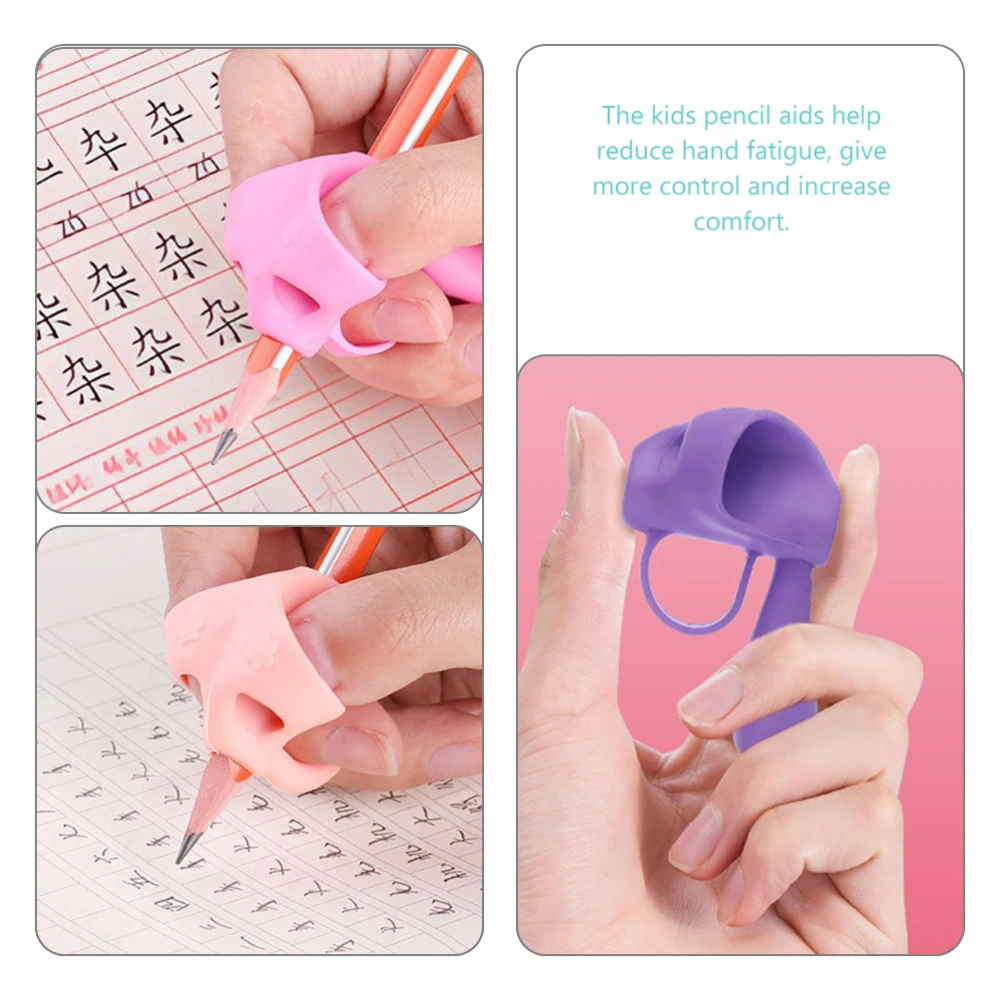 20Pcs Kids Pencil Corrector Silicone Pen Pencil Corrector Kids Writing Posture Assists Writing Training Tool