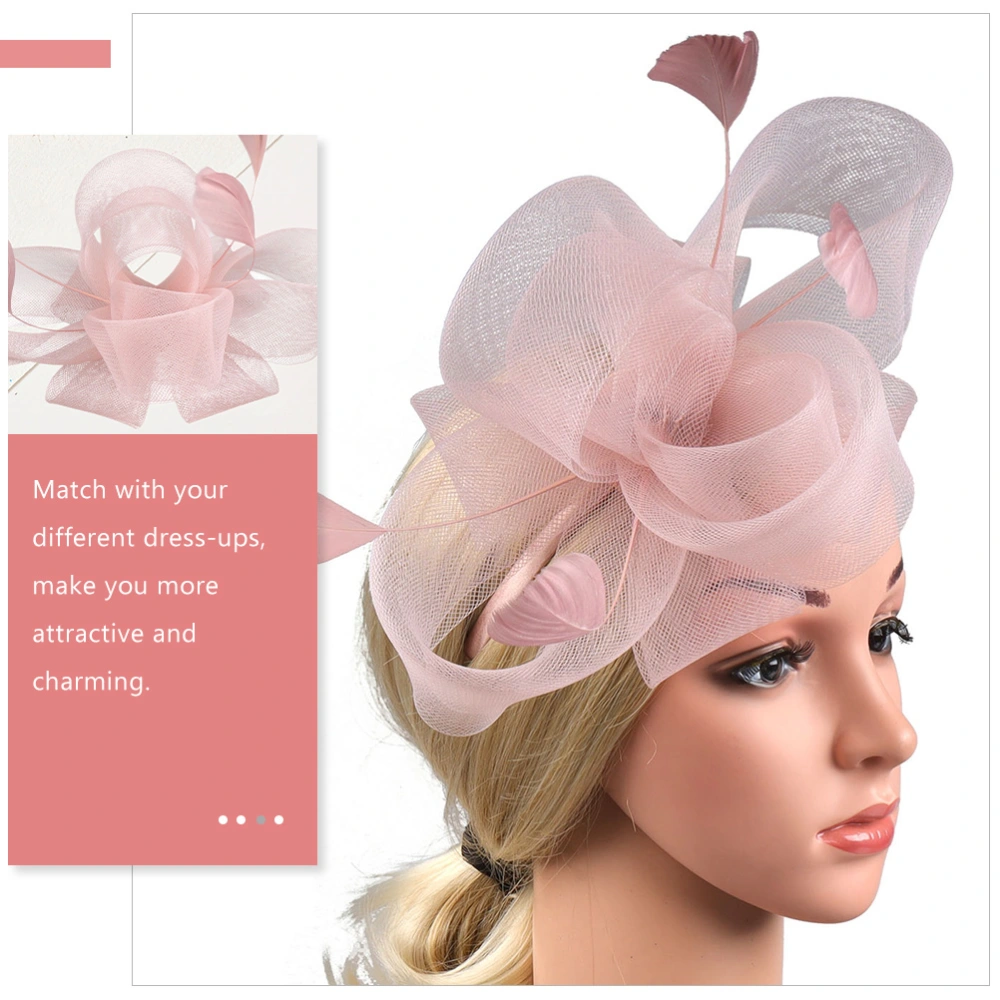 1 Set Tea Party Fascinator Hat Headband Fascinator Hat Clip Tea Party Hair Accessory