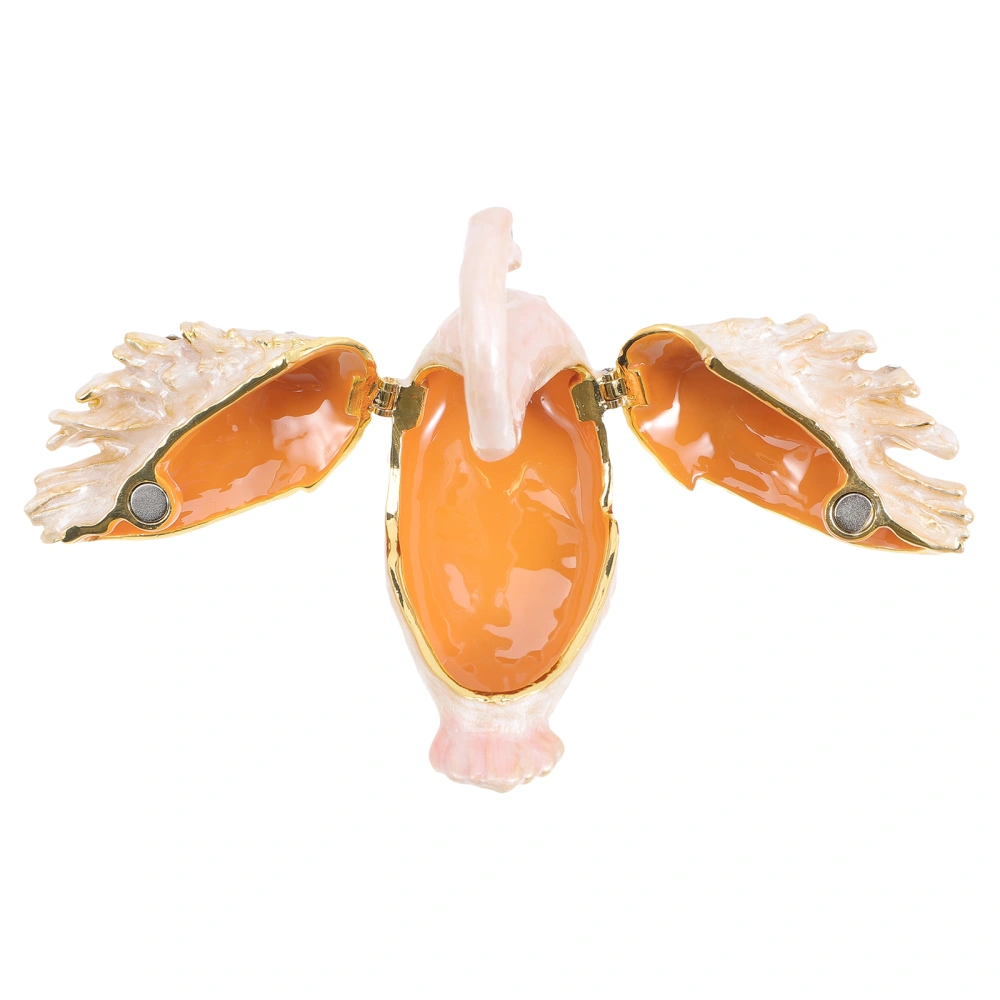 Swan Animal Jewelry Trinket Box Hinged Collectible Figurine for Home Decor