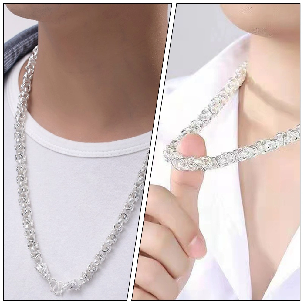 Dragon Necklace Chunky Necklace Silver Neck Chain Hip Hop Jewelry for Men