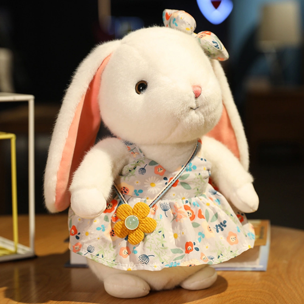 Rabbit Toy Plush Rabbit Doll Stuffed Rabbit Doll Bed Cartoon Doll for Kids