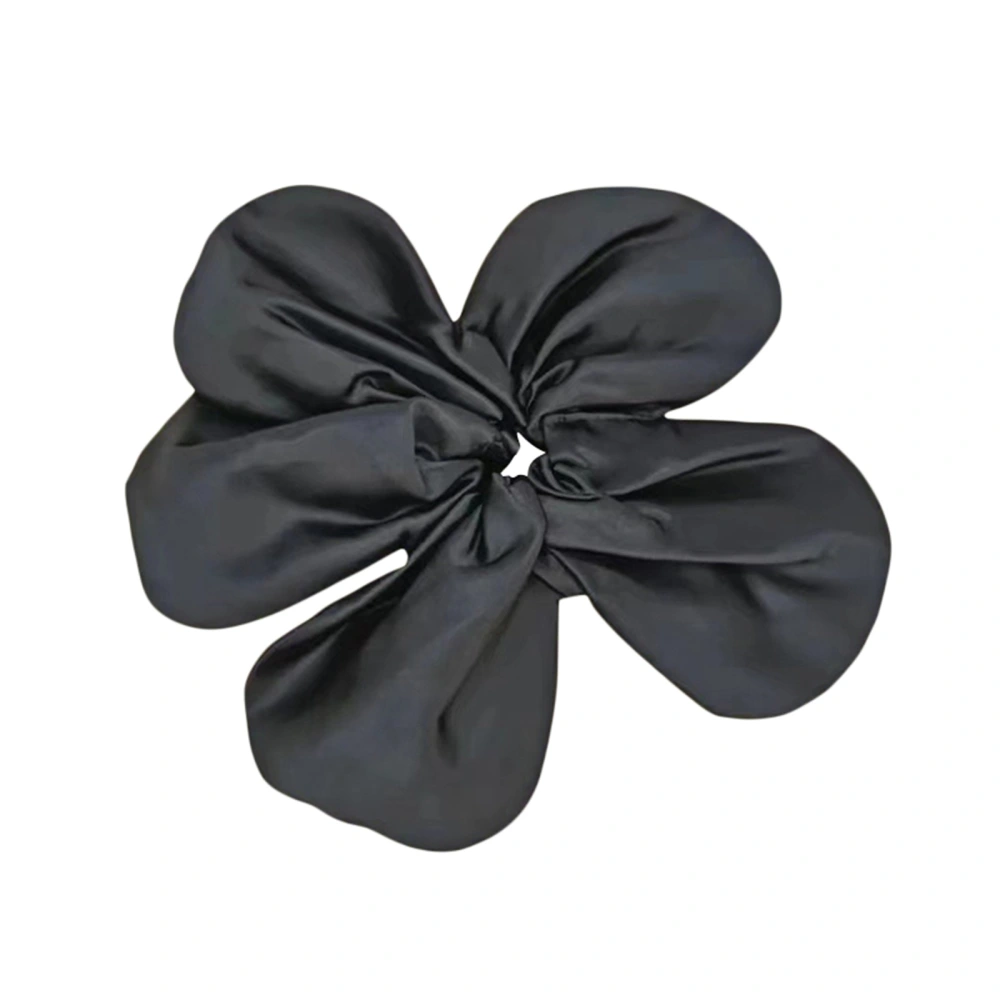 Women Satin Hair Scrunchies Elegant Flower Hair Ties Elastic Scrunchy Hair Accessories for Ladies