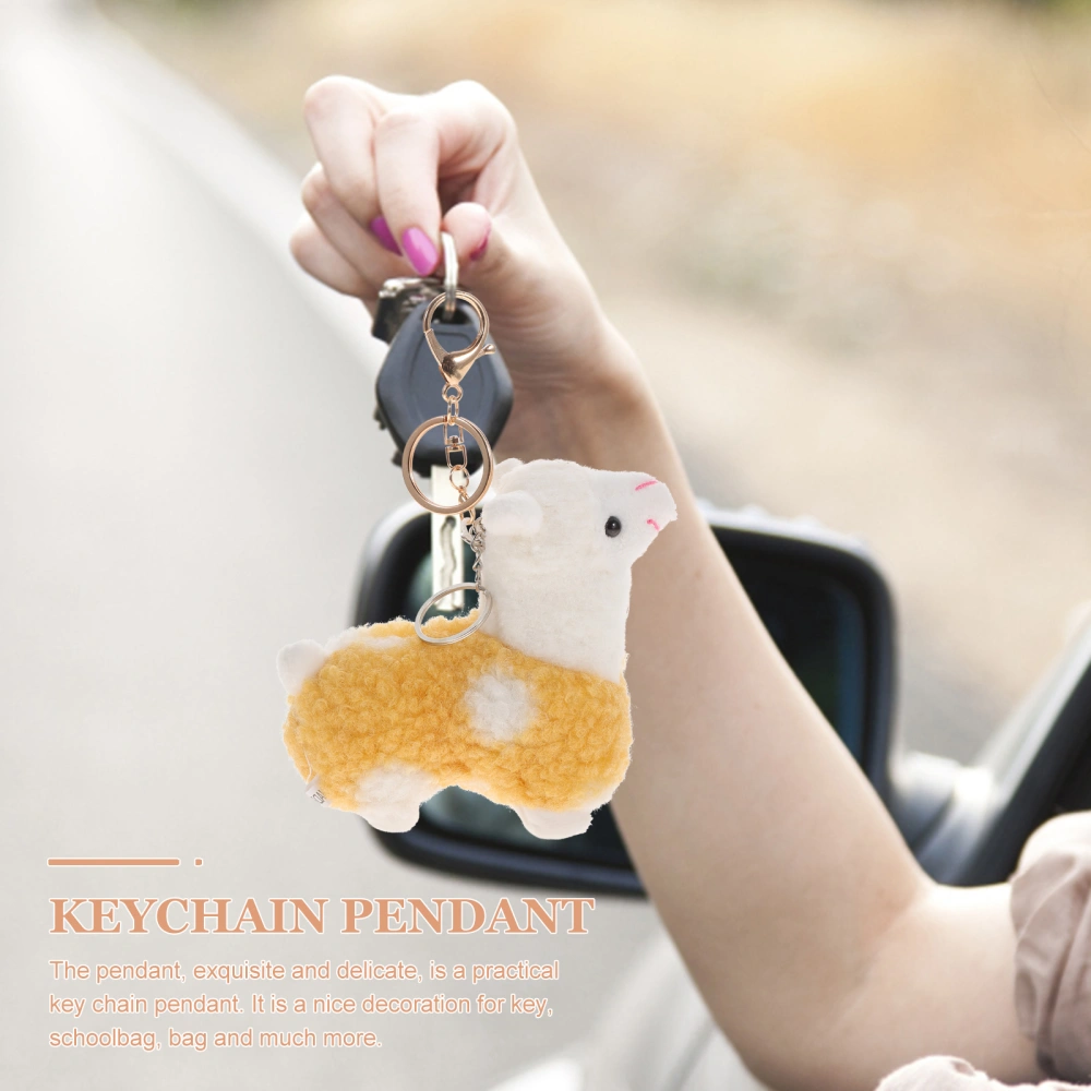 Plush Llama Alpaca Key Chain Pendants Stuffed Animal Bag Hanging Pendant