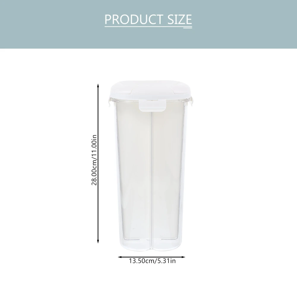 Food Container Grain Storage Bucket Multi-grid Rice Dispenser Reusable Plastic Flour Container