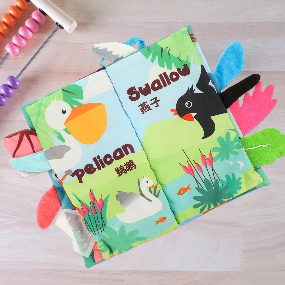 Animals Cloth Book Baby Books Toy Soft Baby Books Education Sensory Baby Toy (Flying Animals)