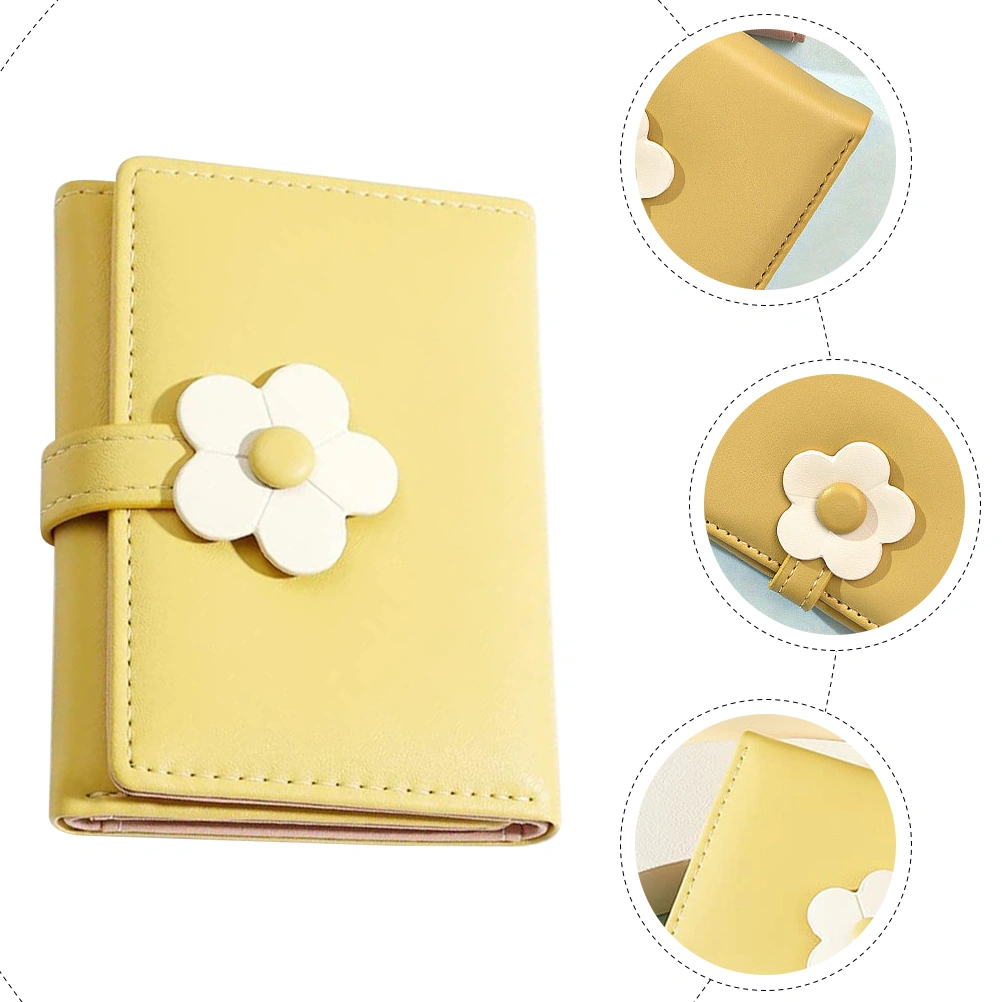 Simple Style Student Purse Flower Pattern Fashion Wallet Folding Korean Style Girl Purse