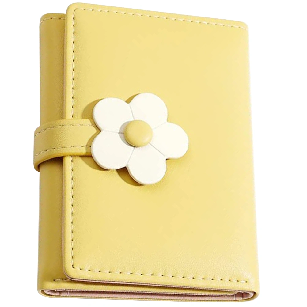 Simple Style Student Purse Flower Pattern Fashion Wallet Folding Korean Style Girl Purse