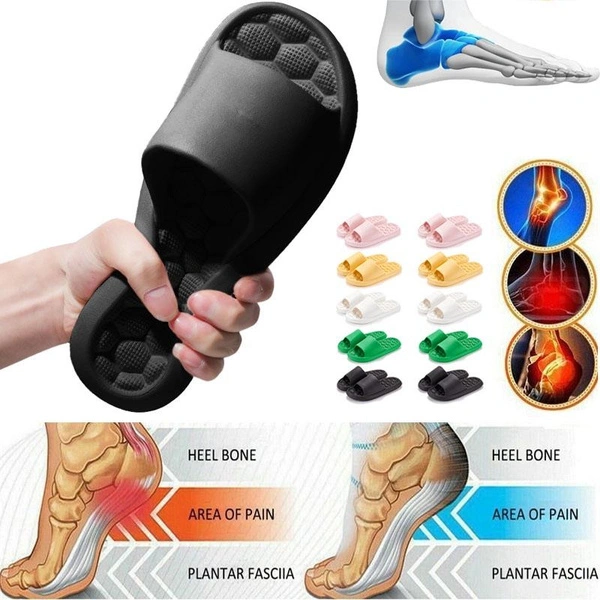 Foot Massager Slippers with Raised Points for Plantar Fasciitis Relief,Slippers Soft Slide Sandals for Women Men Non-Slip Shower Shoes Bath Slippers Summer Beach Slides Relaxation Gifts for Women, Men