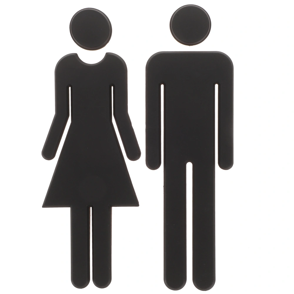 1 Pair Restroom Identification Signs Men Women Bathroom Signs Bathroom Identification Signs