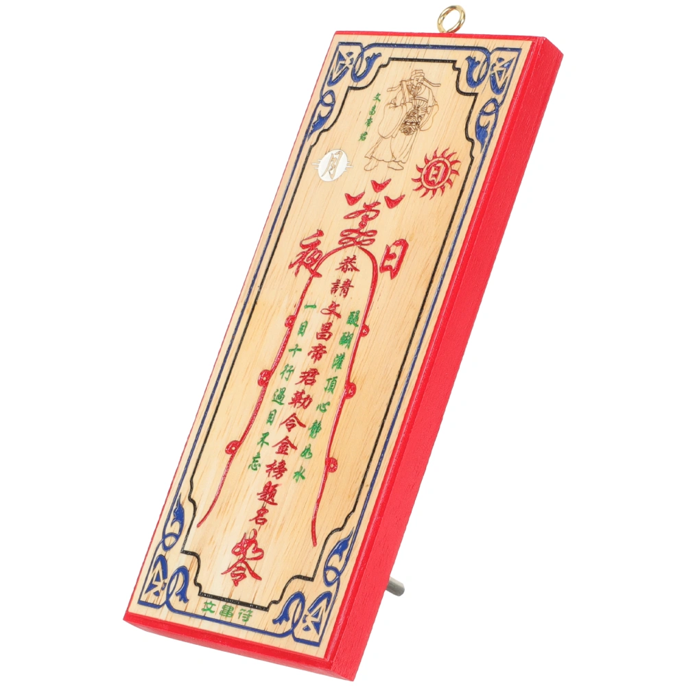 Chinese Style Pendant Vintage Wooden Fortune Blessing Pendant for Home  Wall Pendant