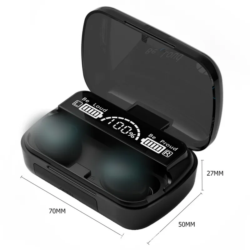 2023 new TWS digital display long battery life binaural sports bluetooth headset