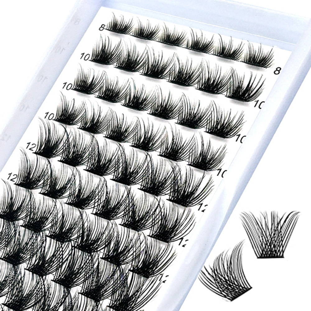 Individual Lash Extensions 72 Pcs Natural Look 3D Effect DIY Lash Clusters Professional Makeup False Lashes