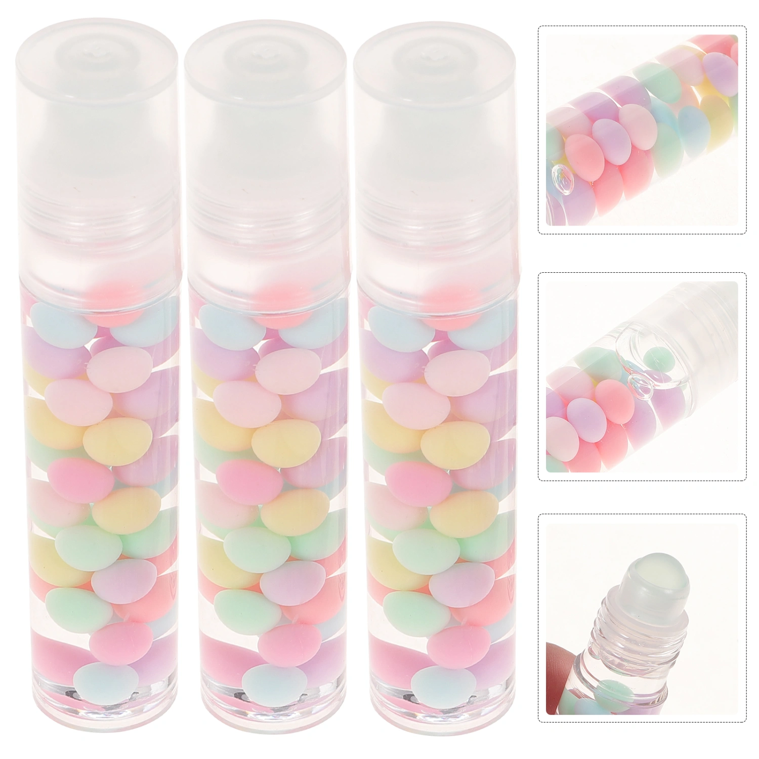 3Pcs Cosmetic Lip Gloss Colorless Lip Gloss Portable Lip Gloss Women Moisturizing Lipstick