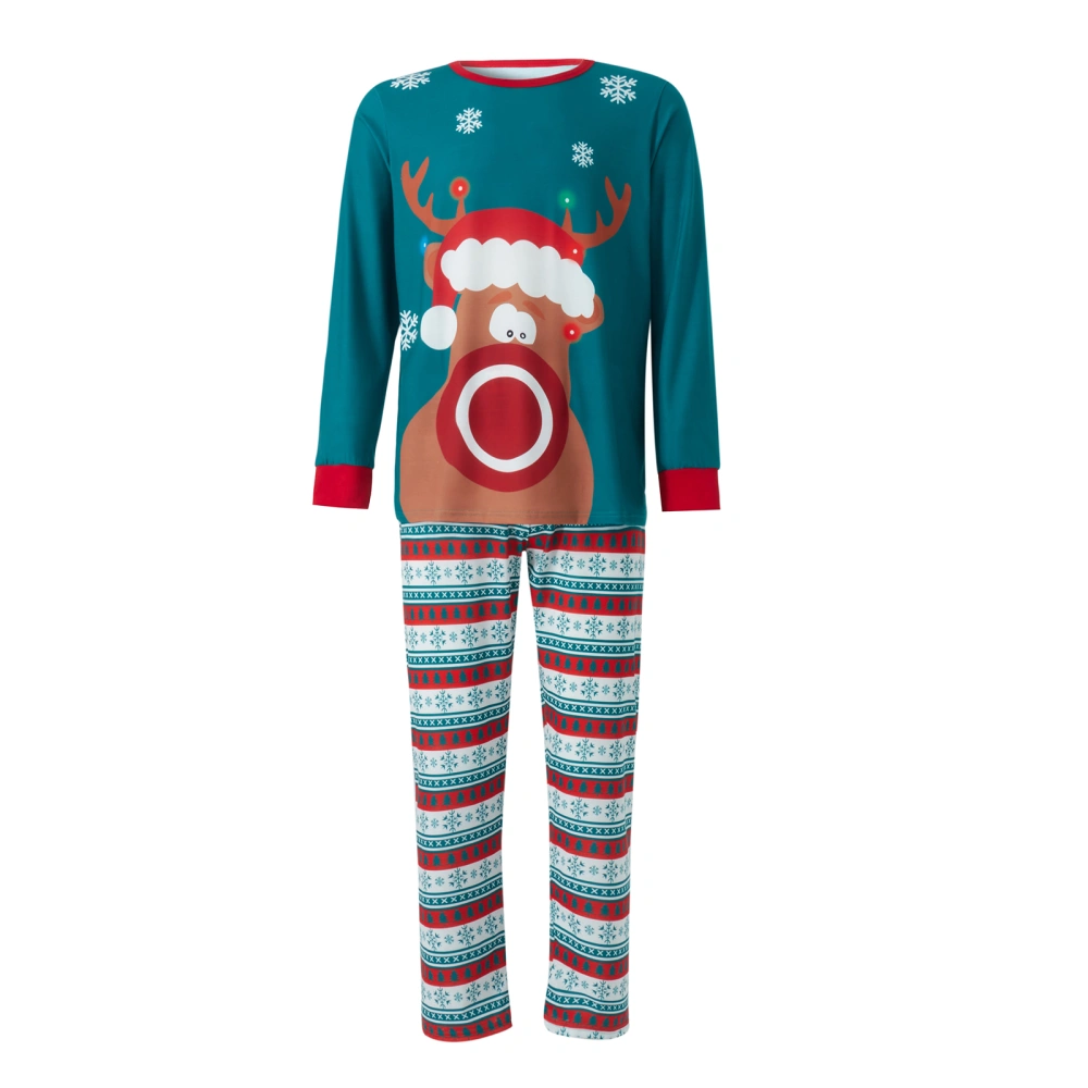 Parent-Child Christmas Nightclothes Tops Trousers Suit / Romper 