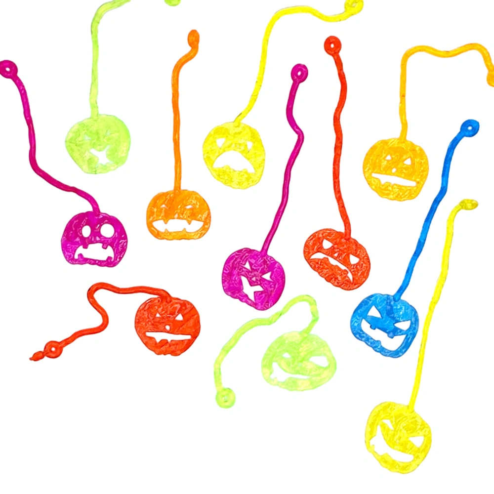 Halloween Stretchy Ghost Toys Party Favors Kids Spiderweb Pumpkin Goodie Treat Bag Fillers Supplies Trick or Sticky for Kids