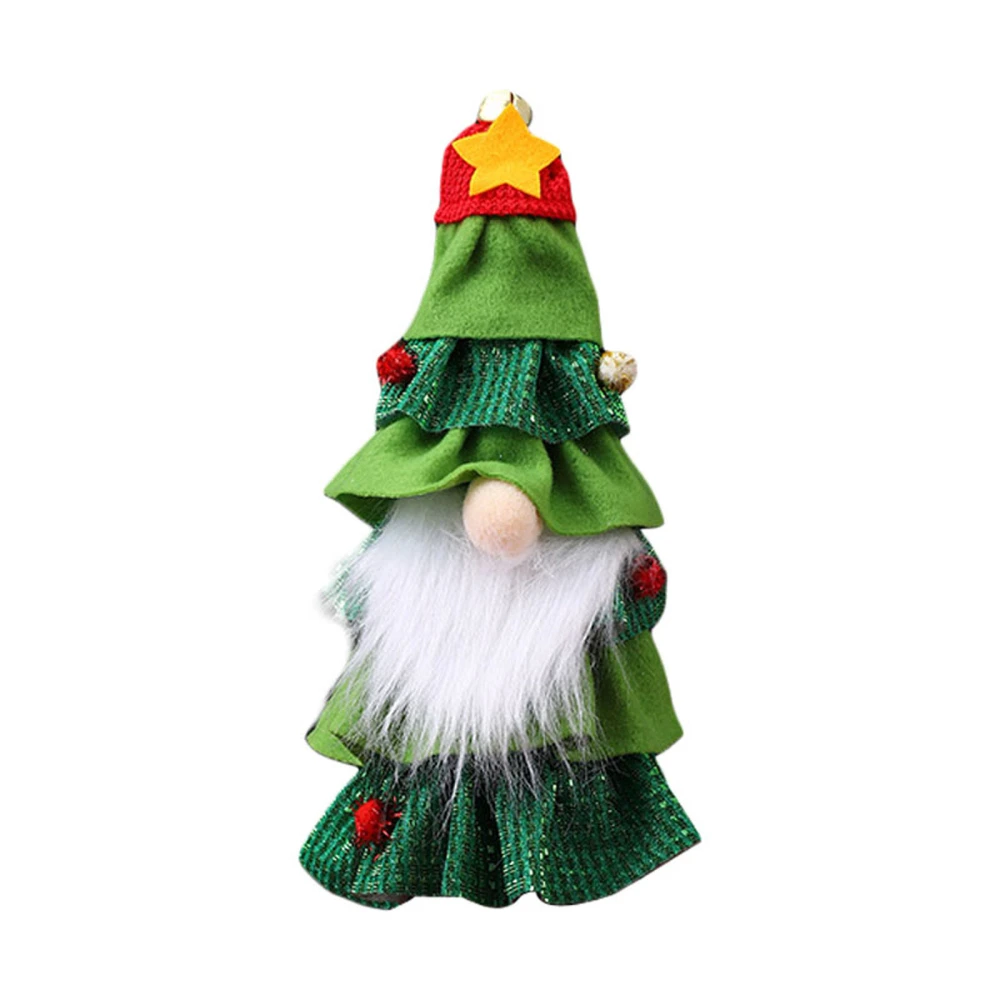 Christmas Wine Bottle Covers Cute Gnome Tree Wine Bottle Toppers Dresses for New Year Decoration