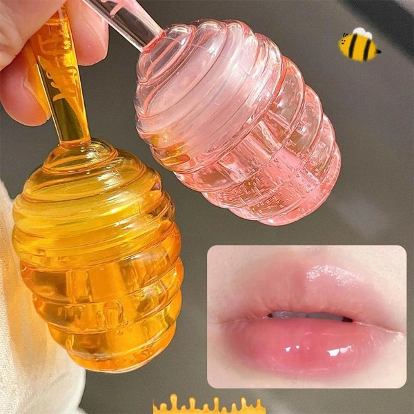 Honey Pot Lip Oil Fresh Fruit Lip Balm Long Lasting Moisturizing Clear Lip Oil Liquid Lip Gloss Makeup