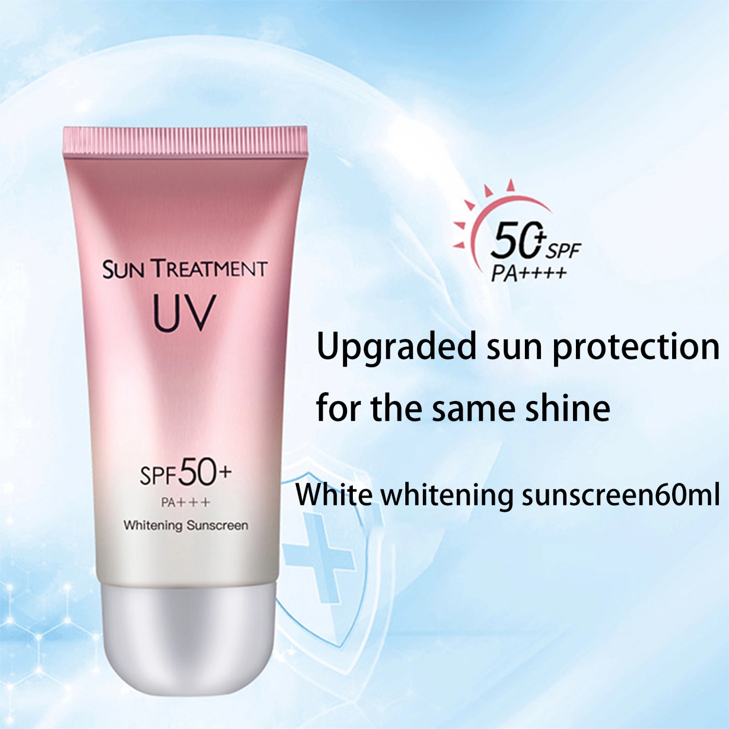 Facial Sunscreen Moisturizer Anti Aging Whitening Sunblock Lotion for Face Body Makeup Base