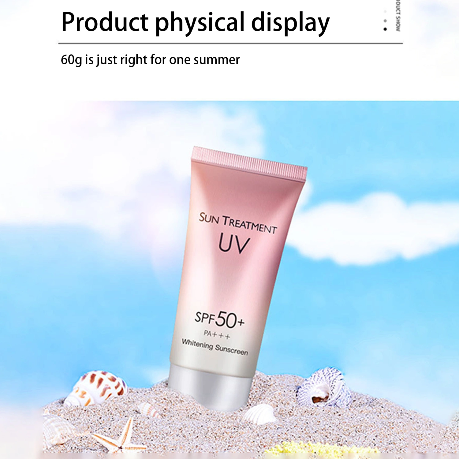 Facial Sunscreen Moisturizer Anti Aging Whitening Sunblock Lotion for Face Body Makeup Base