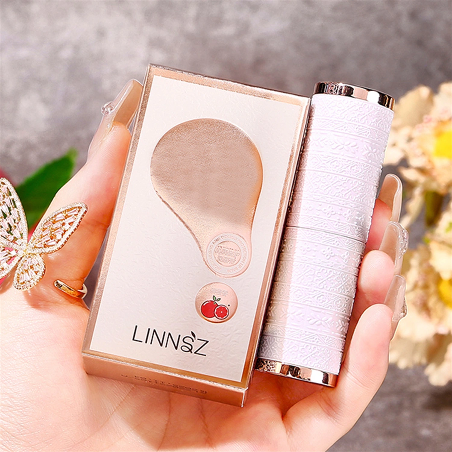 Lip Balm, Fruit Scented Moisturizing Lip Balm Long Lasting Hydrating Lip Care Product