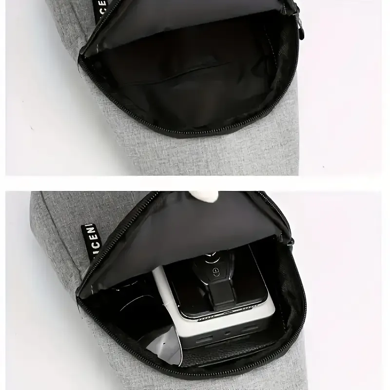 Men's Casual Outdoor Chest Bag Mountaineering Cycling Shoulder Bag Waterproof Sports Small Messenger Bag