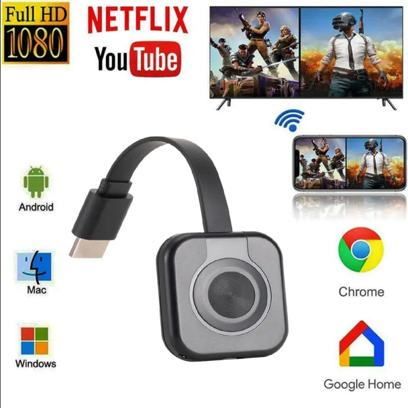 Mobile Phone Wifi Hd Hdmi-compatible Projector Wireless Mirroring Screen Display Adapter