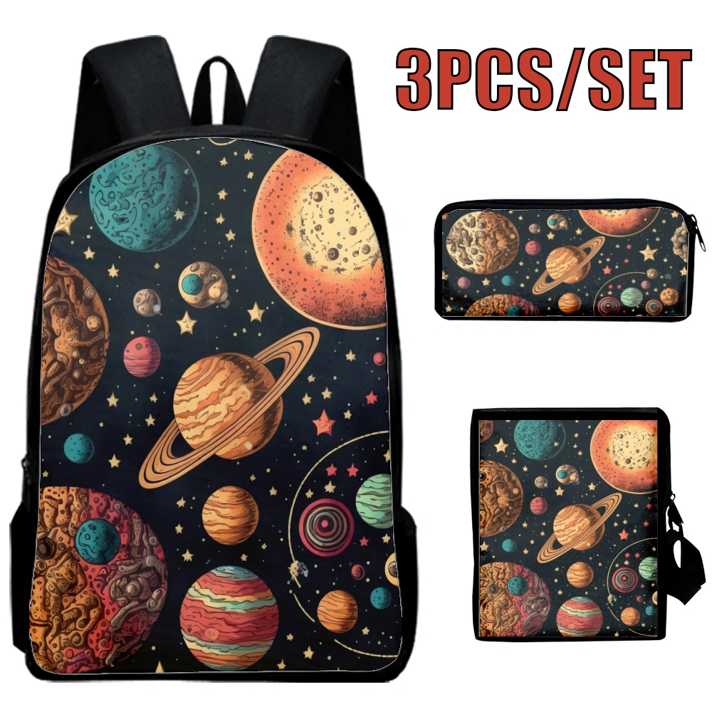 Space Universe School Backpack,College Back Pack,Backpacks',Backpack For School Teens,Backpacks For High School Girls,3PCS