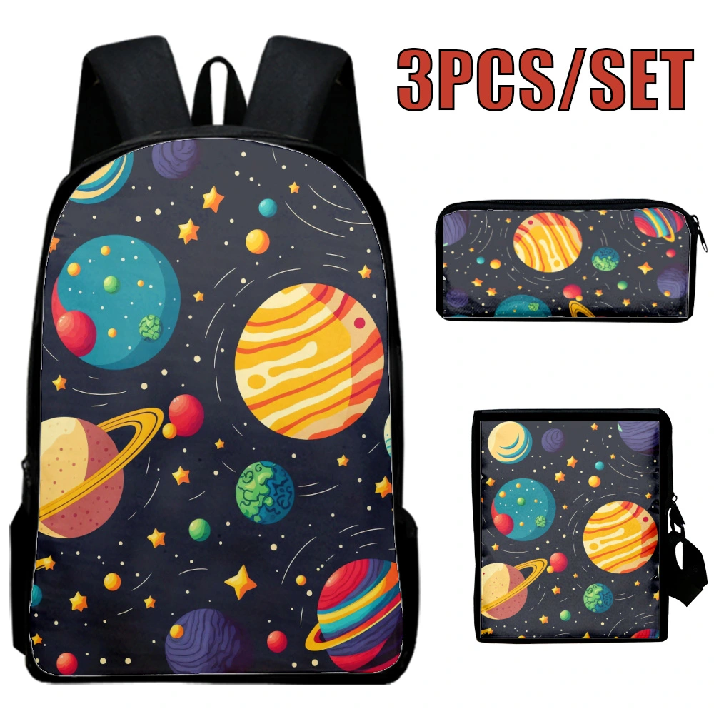 Universe School Backpack,Backpack Kids,Back Packs,Backpacks High School,Bags For College Students Women,3PCS