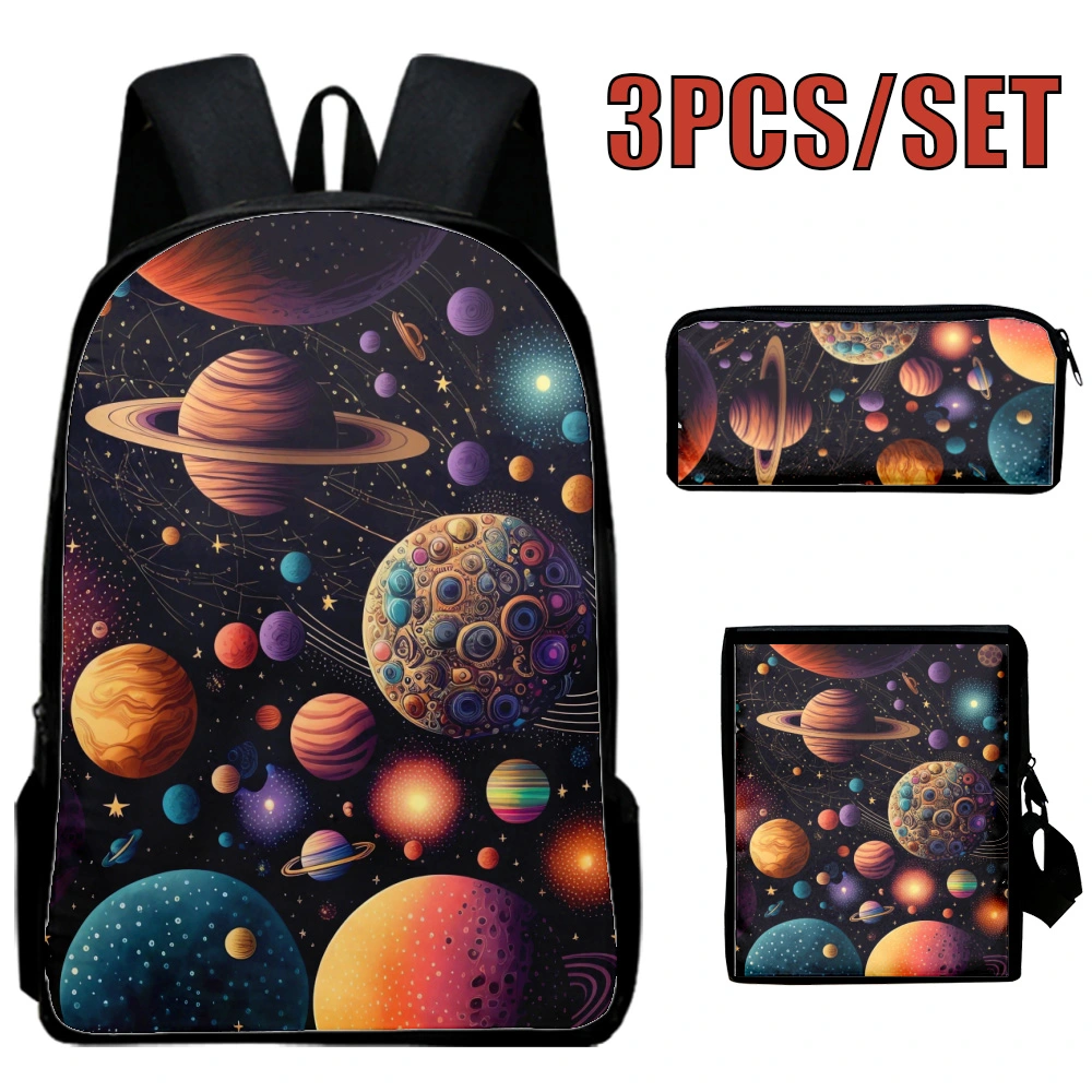 School Backpack Space Teen Girl Backpacks,Bookpack,Cool Backpacks For Girls,School Backpack For Teens Girls,3PCS