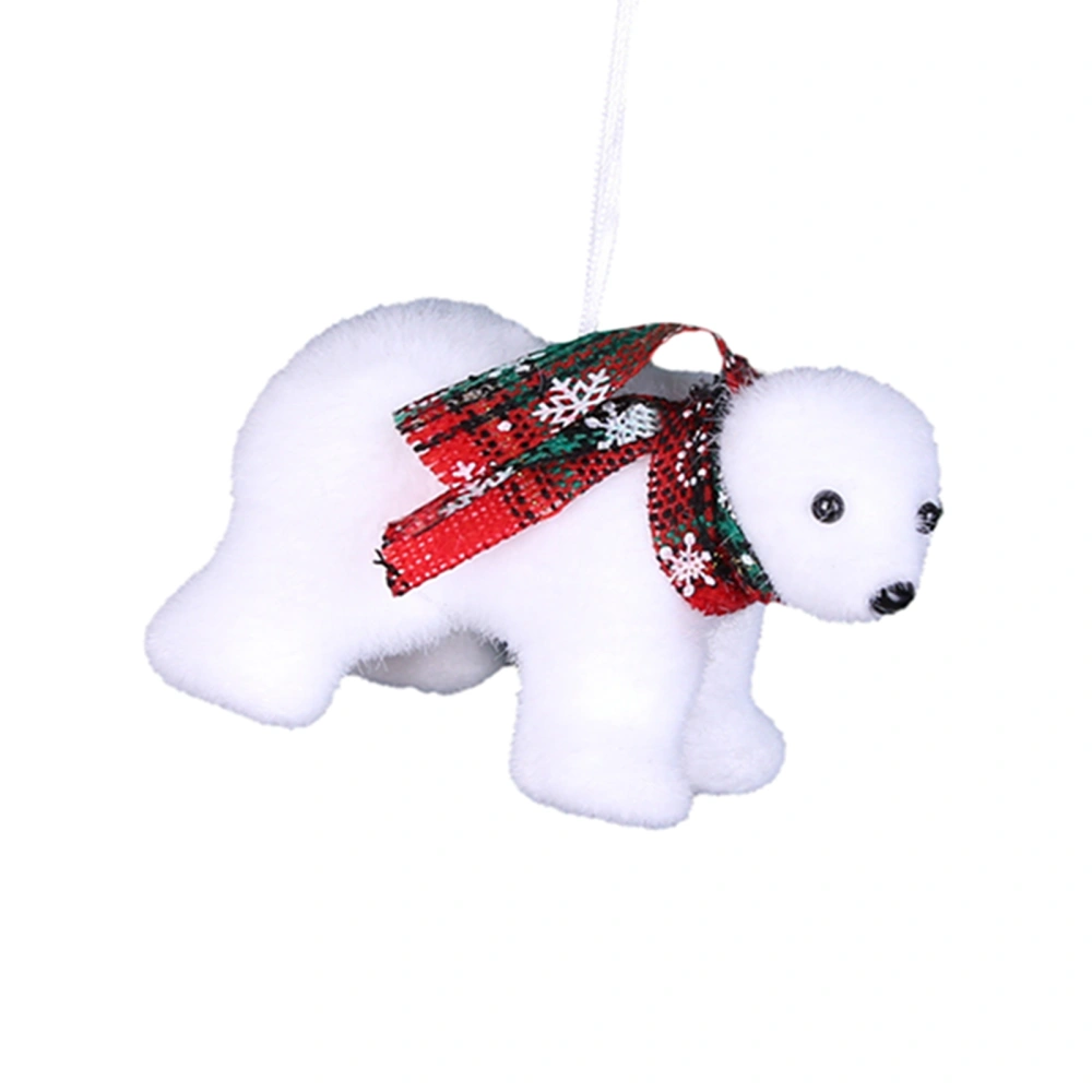 Christmas Tree Ornament, Cute Bear Christmas Hanging Ornament Portable Seasonal Decor Holiday Gift