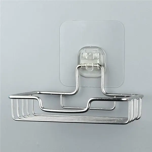 Stainless Steel Creative Soap Box Wall Mount Bathroom Accessories Multi-Purpose Rack