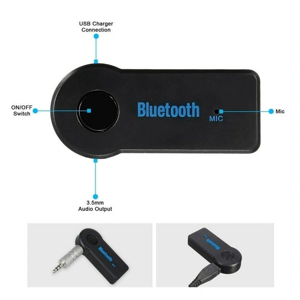 Hot Sale 3.5mm Wireless Bluetooth Receiver Phone To AUX Car Stereo Music Receiver Adapter with Mic