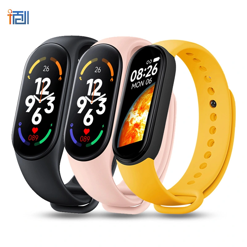 2023 New M7 Smart Bracelet Heart Rate Blood Pressure Bluetooth Pedometer Music Weather Sleep Monitoring M7 Smart Sports Bracelet Watch