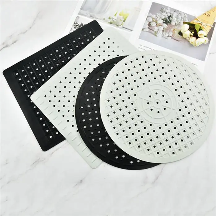 Quick Drain for Non-slip Kitchen Table Soft Rubber Sink Mat Drying Dishes Thermal Insulation Protector