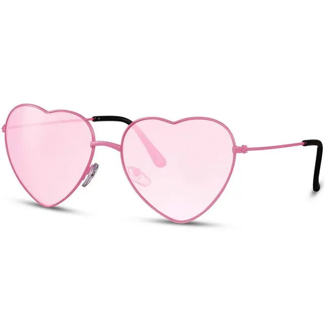 Pink Women's Sunglasses Heart Shape L2289