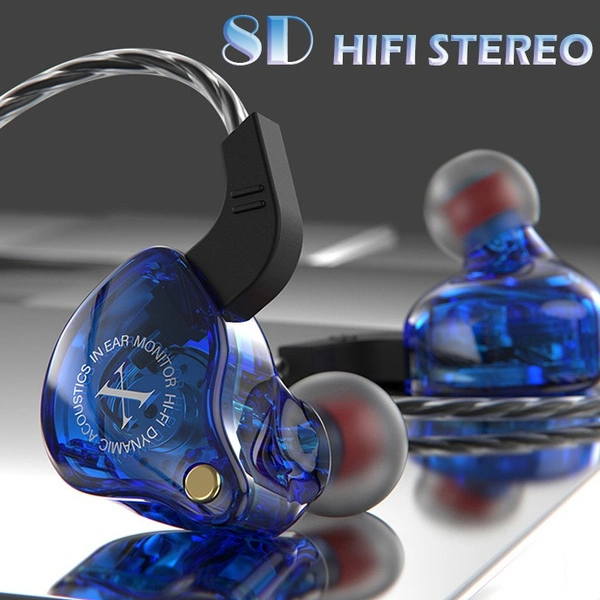 Updated 8D Stereo Surround Wired Earphone HI-FI Subwoofer Headphone In-Ear Sport Headset for Phone MP3 Tablet PC Super Bass Earphone