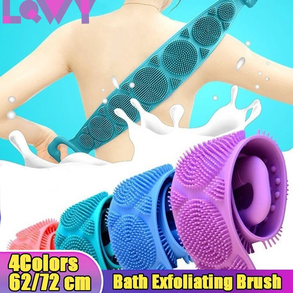 New Silicone Bath Brush Soft Scrubber Skin Massage Brush Feet Rubbing Body Brush for Back Exfoliation Brushes Bathroom Accessories