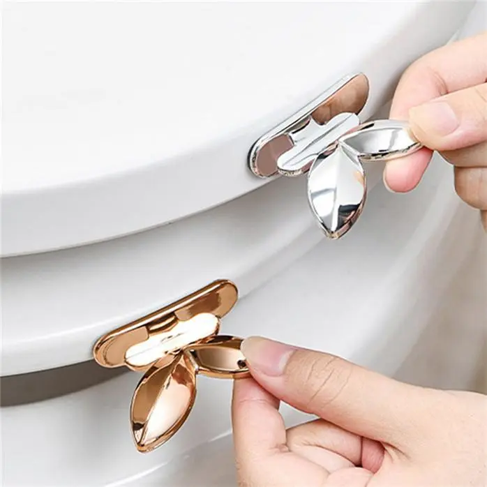 2PCS Multifunctional Portable Toilet Seat Lifter Bathroom Non-dirty Hand Door Drawer Puller