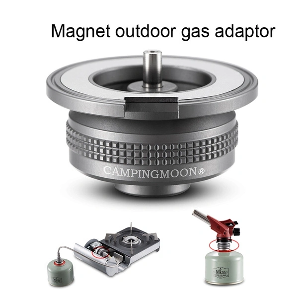 Aluminum Alloy Outdoor Hiking Camping Gas Stove Magnet Adaptor Gas Canister Converter Connector Adapters