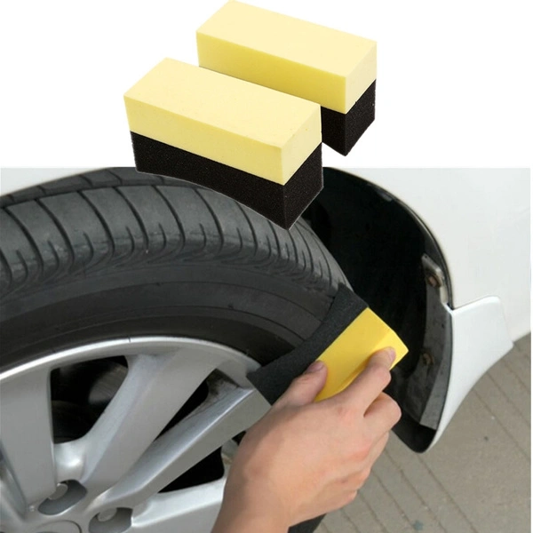 3pcs Auto Wheels Brush Sponge Tools Applicator Special For Tire Hub Cleaning Dressing Waxing Polishing