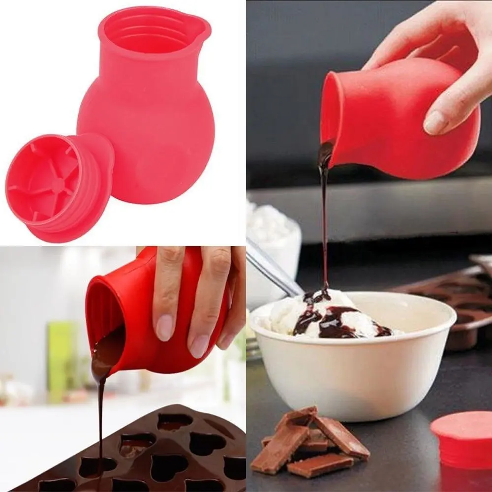 Silicone Chocolate Melting Pot Mold Mould Butter Sauce Heat Milk Baking Pouring