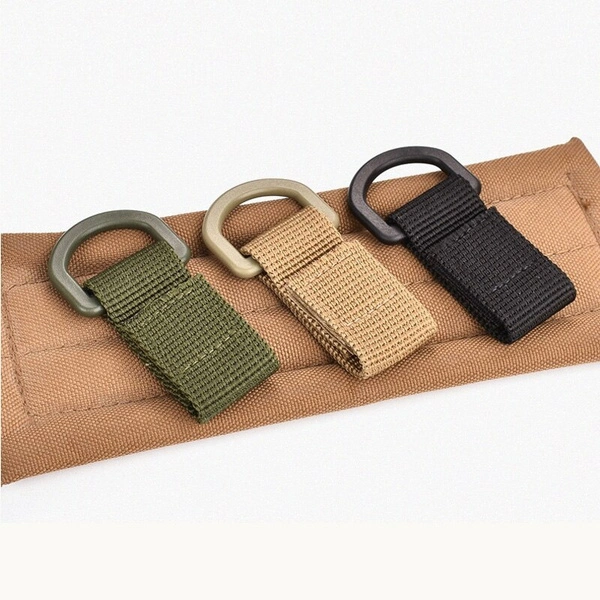 5pcs Outdoor Nylon Molle Webbing Backpack Buckle Mini EDC Bag Clip Tool Army Carabiner