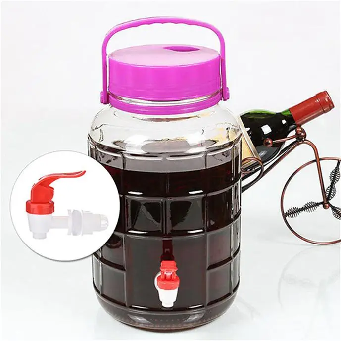 Home Supplies DIY Glass Wine Bottle Faucet Bottling Bucket Tap